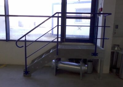 Metalowe schody